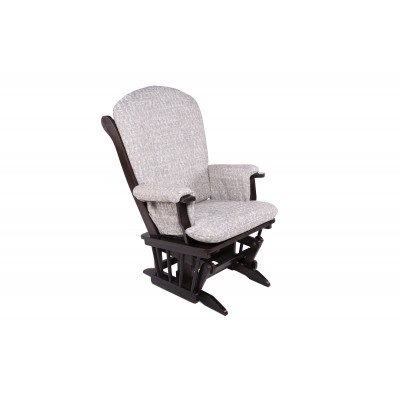 Wooden Glider Chair B30 (Chocolate/Rascal 091)